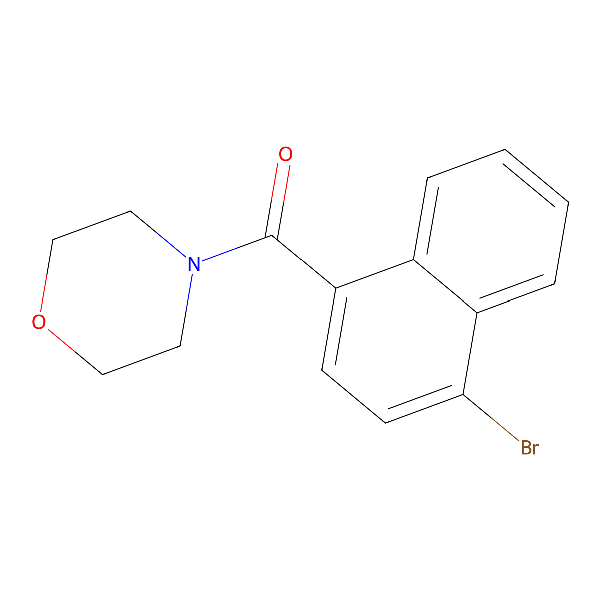 4-[(4-Bromonaphthalen-1-yl)carbonyl]morpholine molecular structure, CAS 1365272-45-2