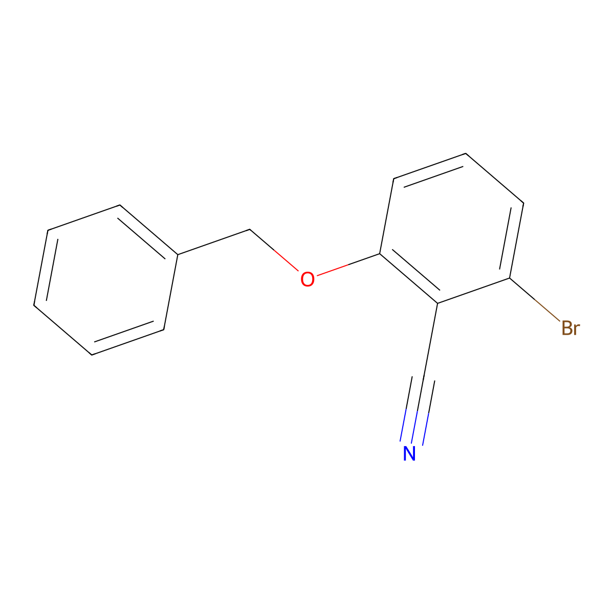 2-Benzyloxy-6-bromobenzonitrile molecular structure, CAS 1365272-78-1