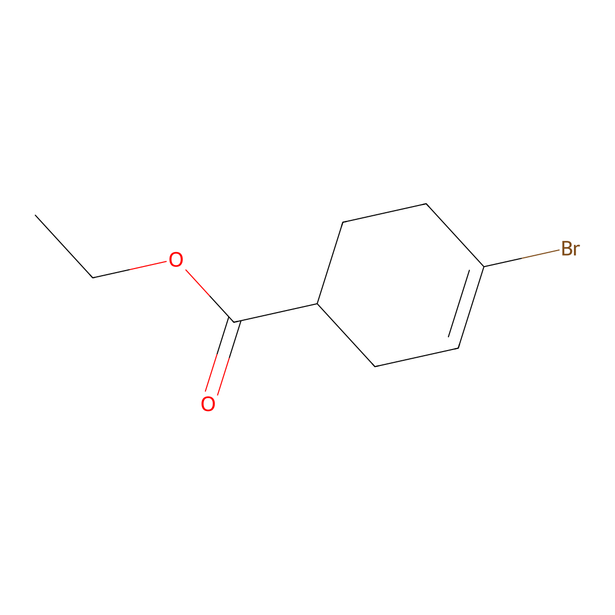 Ethyl 4-bromocyclohex-3-ene-1-carboxylate molecular structure, CAS 1365272-96-3