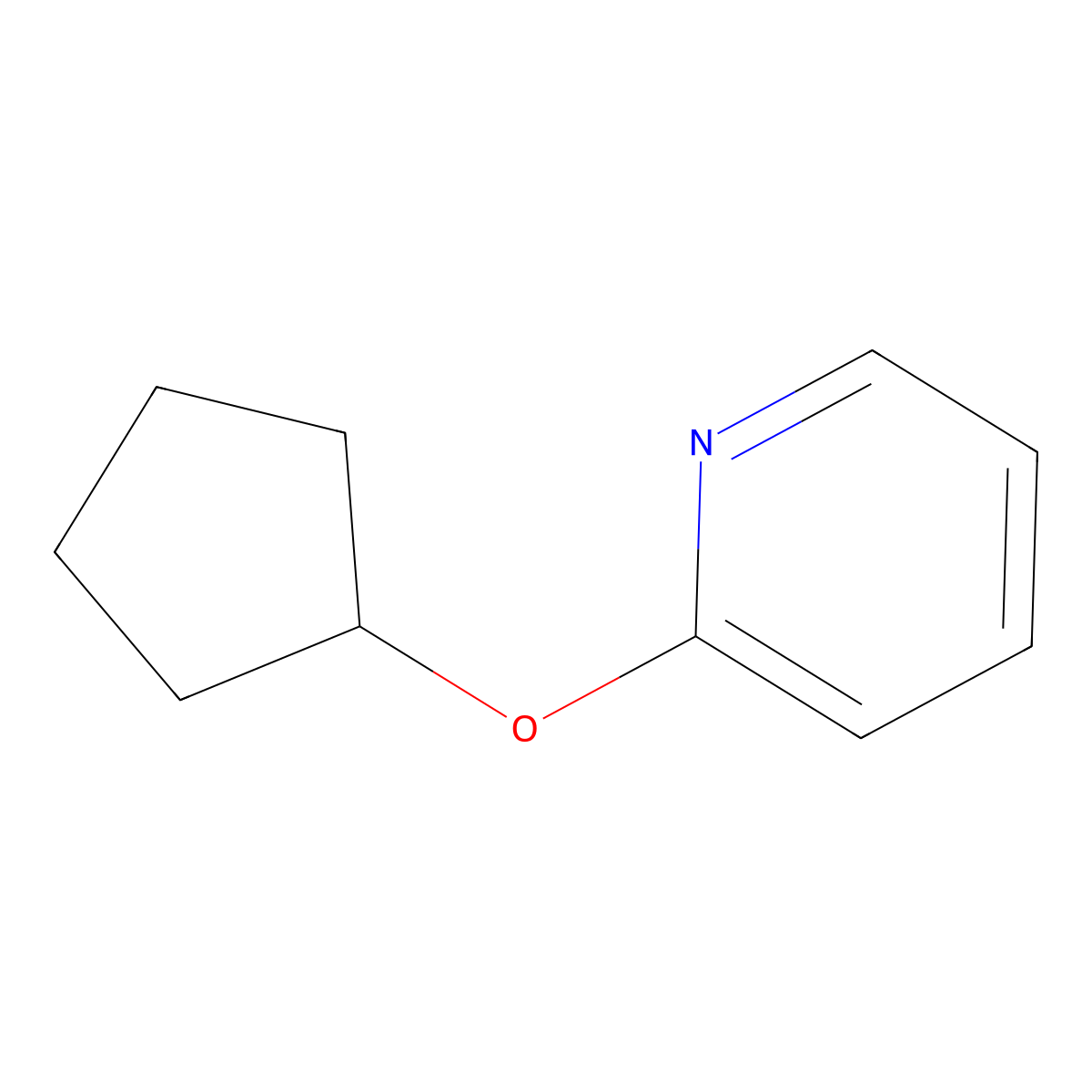 2-(Cyclopentyloxy)pyridine molecular structure, CAS 1365273-03-5