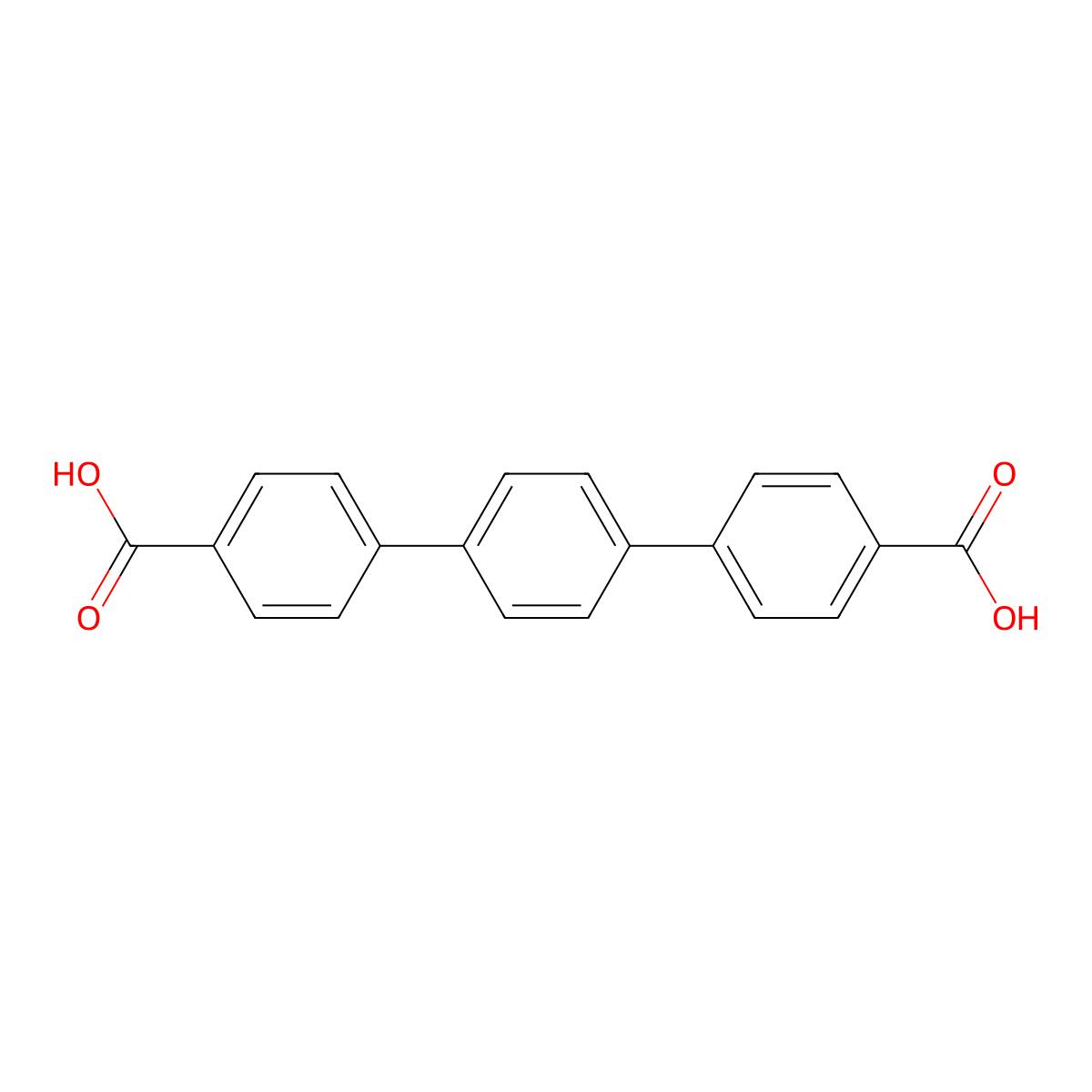 p-Terphenyl-4,4''-dicarboxylic acid molecular structure, CAS 13653-84-4
