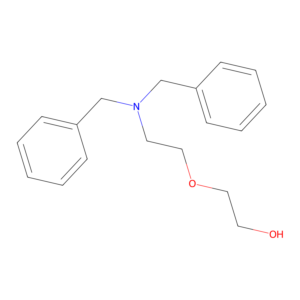 2-(2-(Dibenzylamino)ethoxy)ethanol molecular structure, CAS 136533-09-0