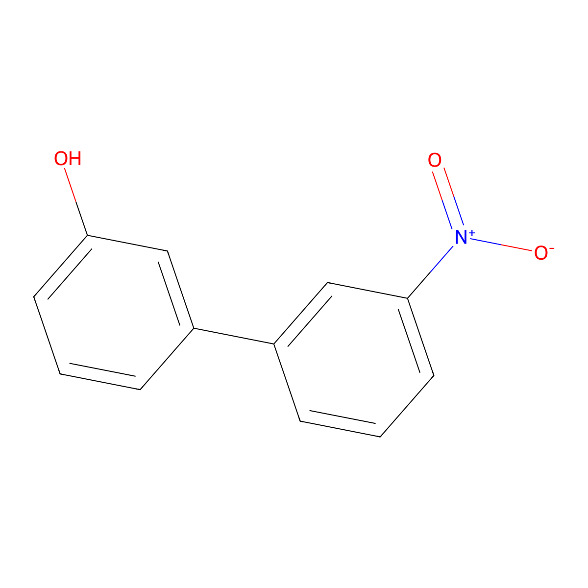 3'-Nitro-[1,1'-biphenyl]-3-ol molecular structure, CAS 136539-67-8