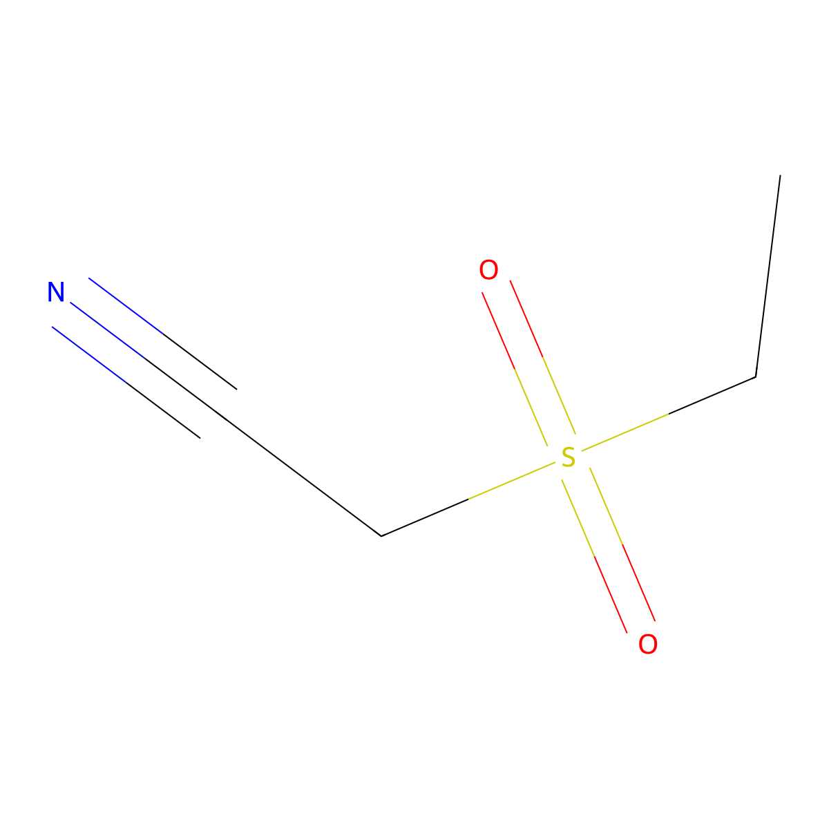 2-(Ethanesulfonyl)acetonitrile molecular structure, CAS 13654-62-1
