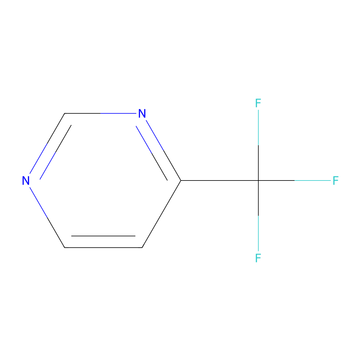 4-(Trifluoromethyl)pyrimidine molecular structure, CAS 136547-16-5