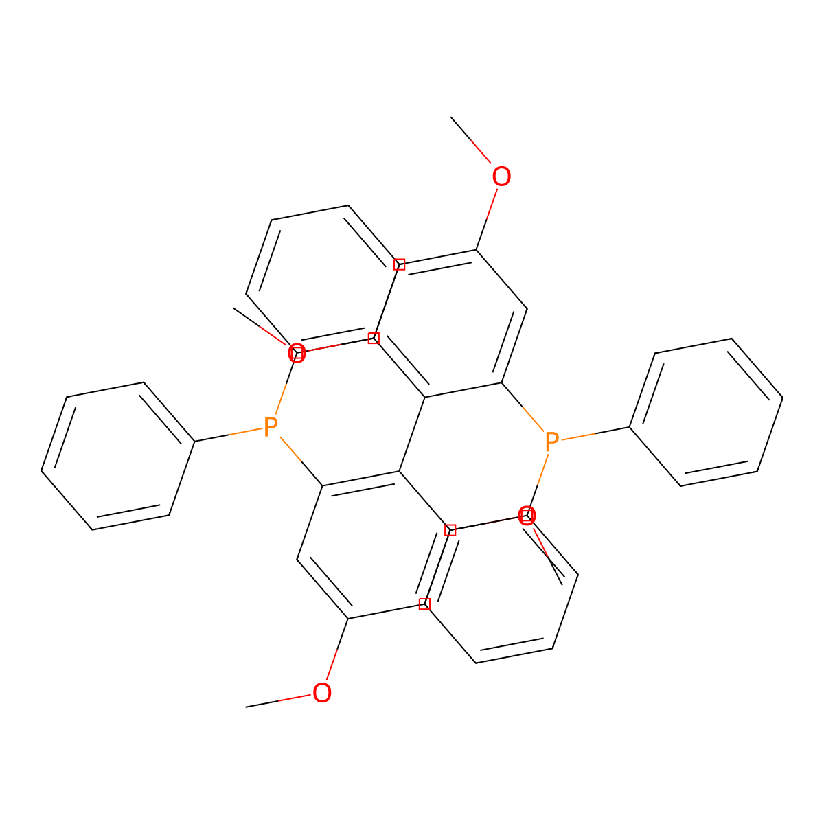 (R)-2,2'-Bis(diphenylphosphino)-4,4',6,6'-tetramethoxy)-1,1'-biphenyl molecular structure, CAS 1365531-75-4
