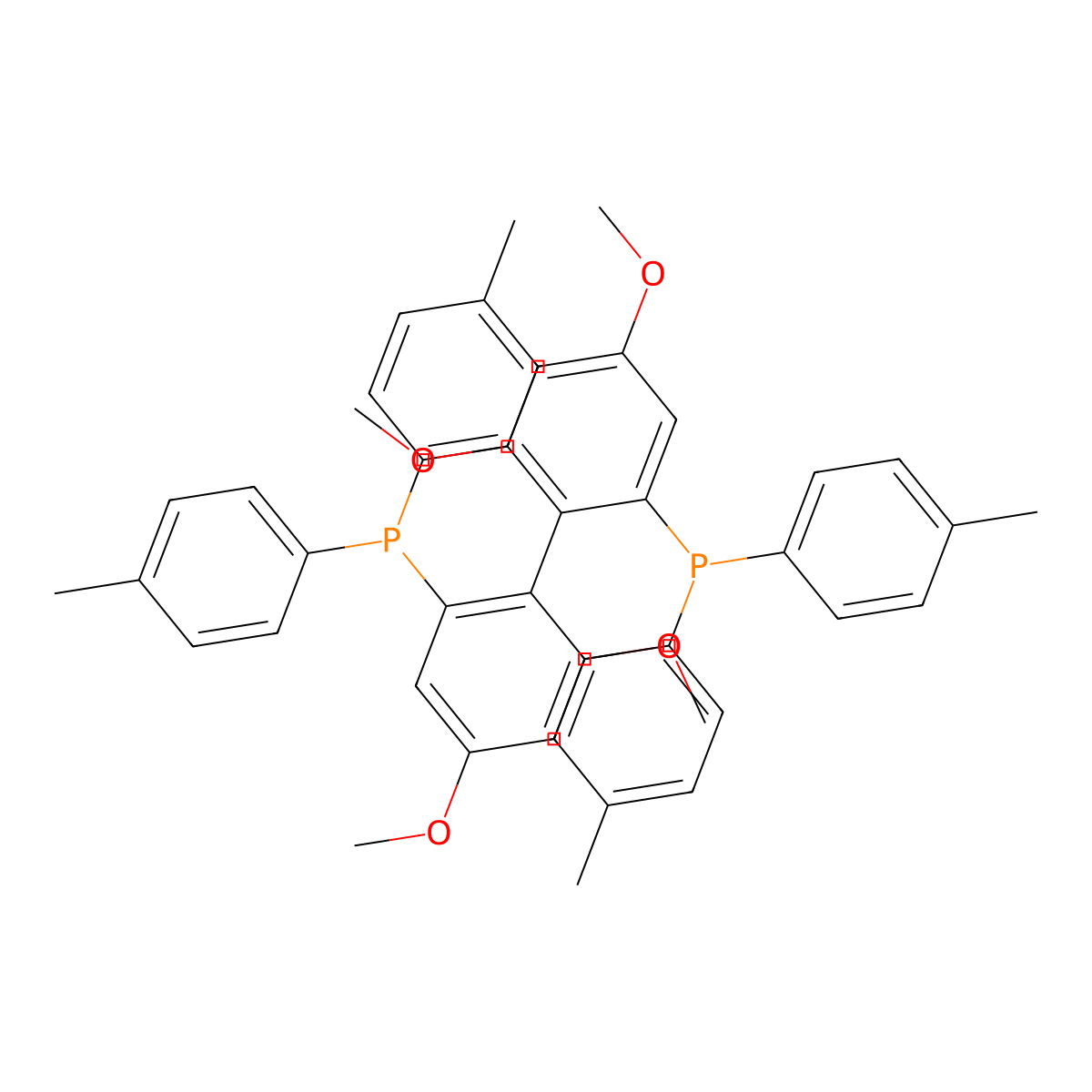 (R)-2,2'-Bis(di-p-tolylphosphino)-4,4',6,6'-tetramethoxy)-1,1'-biphenyl molecular structure, CAS 1365531-81-2