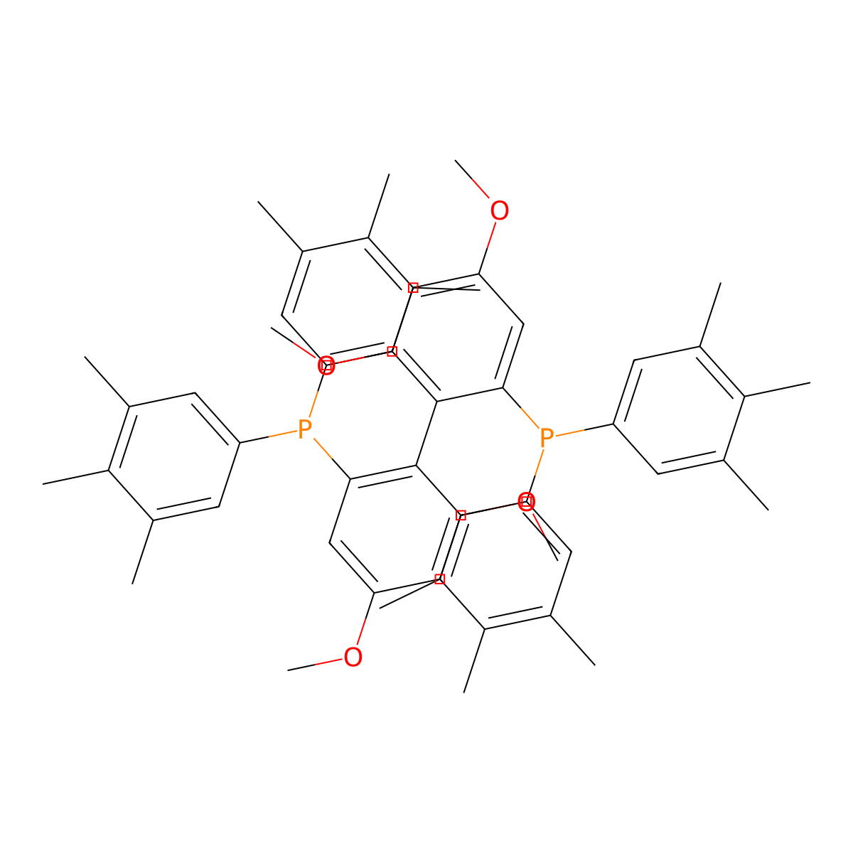 (S)-2,2'-Bis[bis(4-methoxy-3,5-dimethylphenyl)phosphino]-4,4',6,6'-tetramethoxy)-1,1'-biphenyl molecular structure, CAS 1365531-94-7