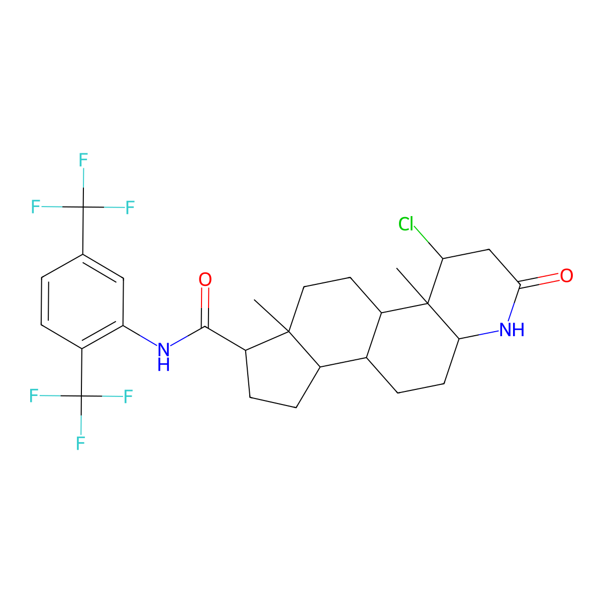 Dutasteride Chloro Impurity molecular structure, CAS 1365545-42-1