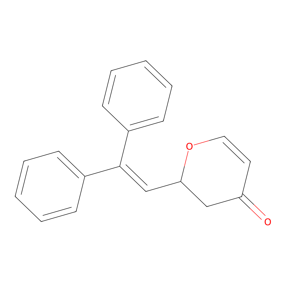 2-(2,2-Diphenylvinyl)-2H-pyran-4(3H)-one molecular structure, CAS 1365565-27-0