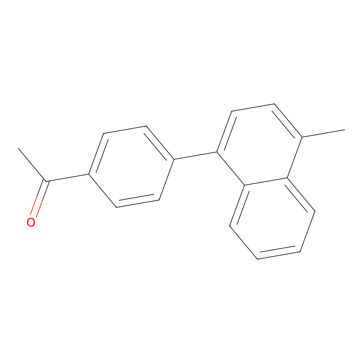 1-[4-(4-Methyl-1-naphthalenyl)phenyl]ethanone molecular structure, CAS 1365565-89-4