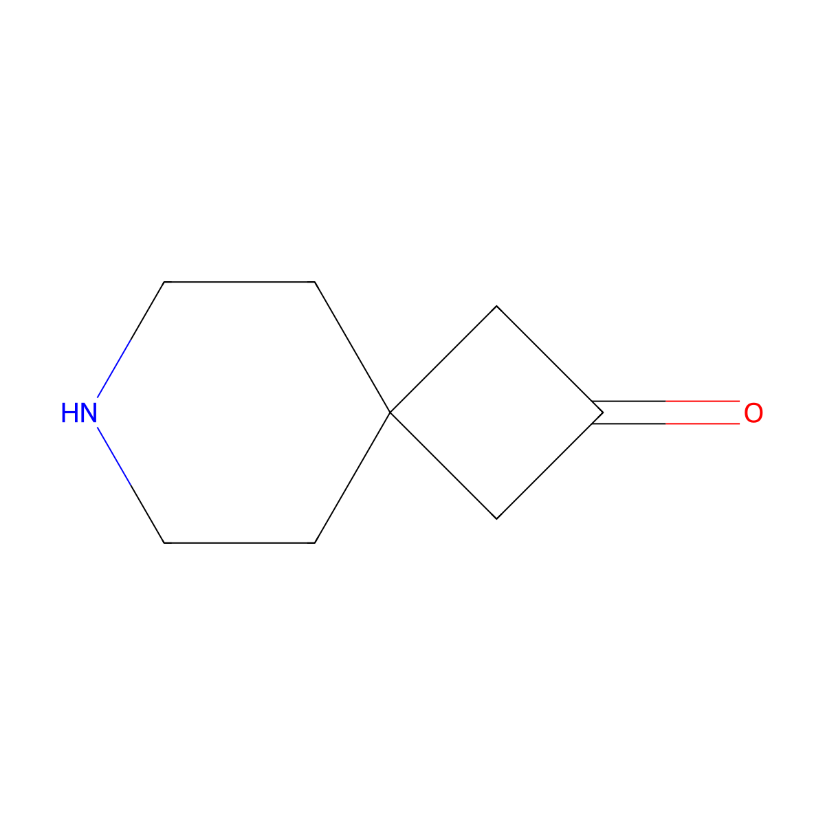 7-Azaspiro[3.5]nonan-2-one molecular structure, CAS 1365570-36-0