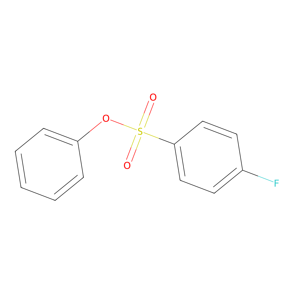 Phenyl 4-fluorobenzenesulfonate molecular structure, CAS 13656-61-6