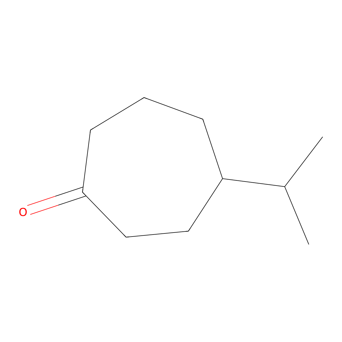 4-(Propan-2-yl)cycloheptan-1-one molecular structure, CAS 13656-84-3