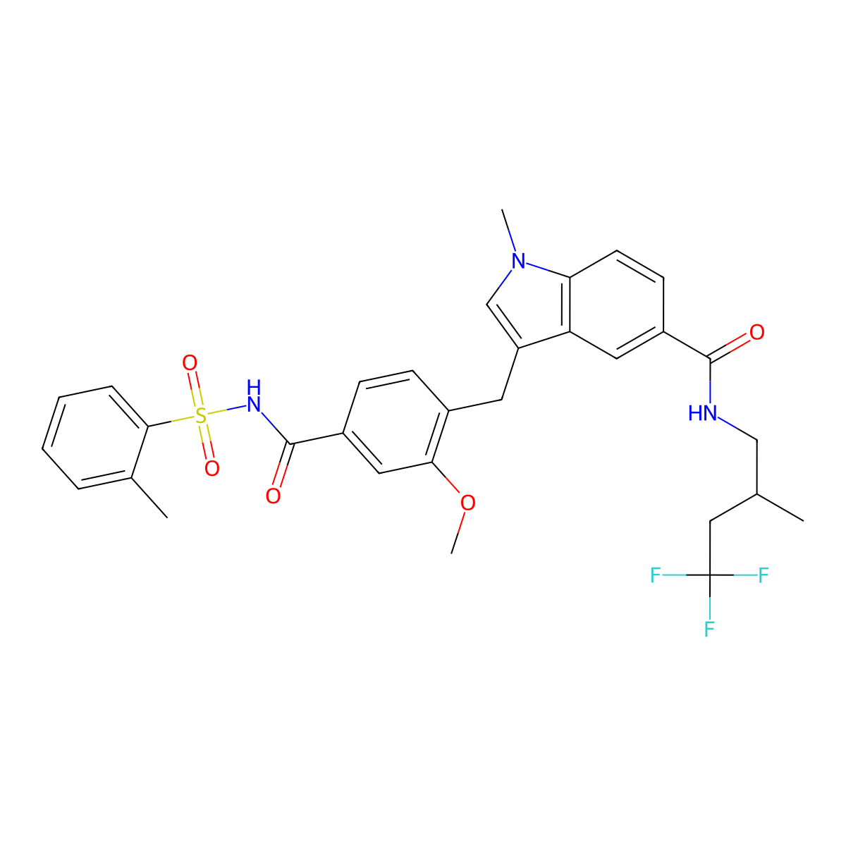 Masilukast molecular structure, CAS 136564-68-6
