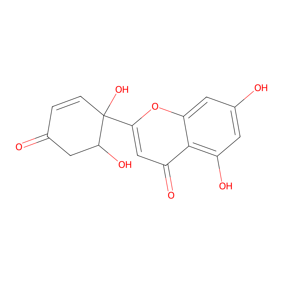 2',3'-Dihydro-2'-hydroxyprotoapigenone molecular structure, CAS 1365655-88-4