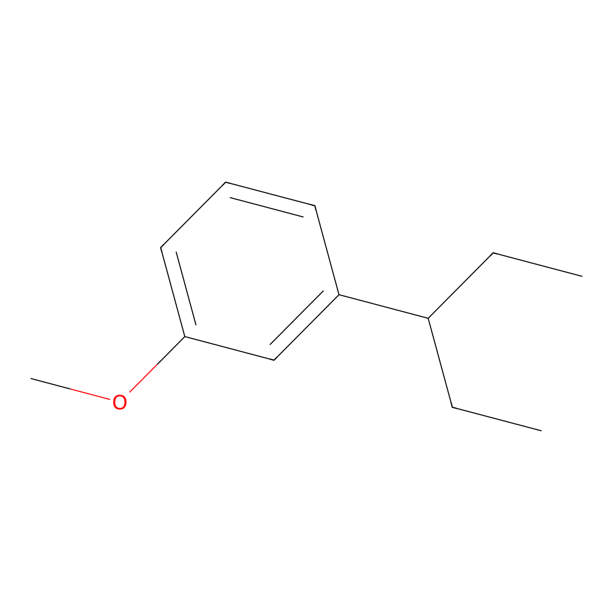 1-Methoxy-3-(penta-3-yl)benzene molecular structure, CAS 1365656-08-1