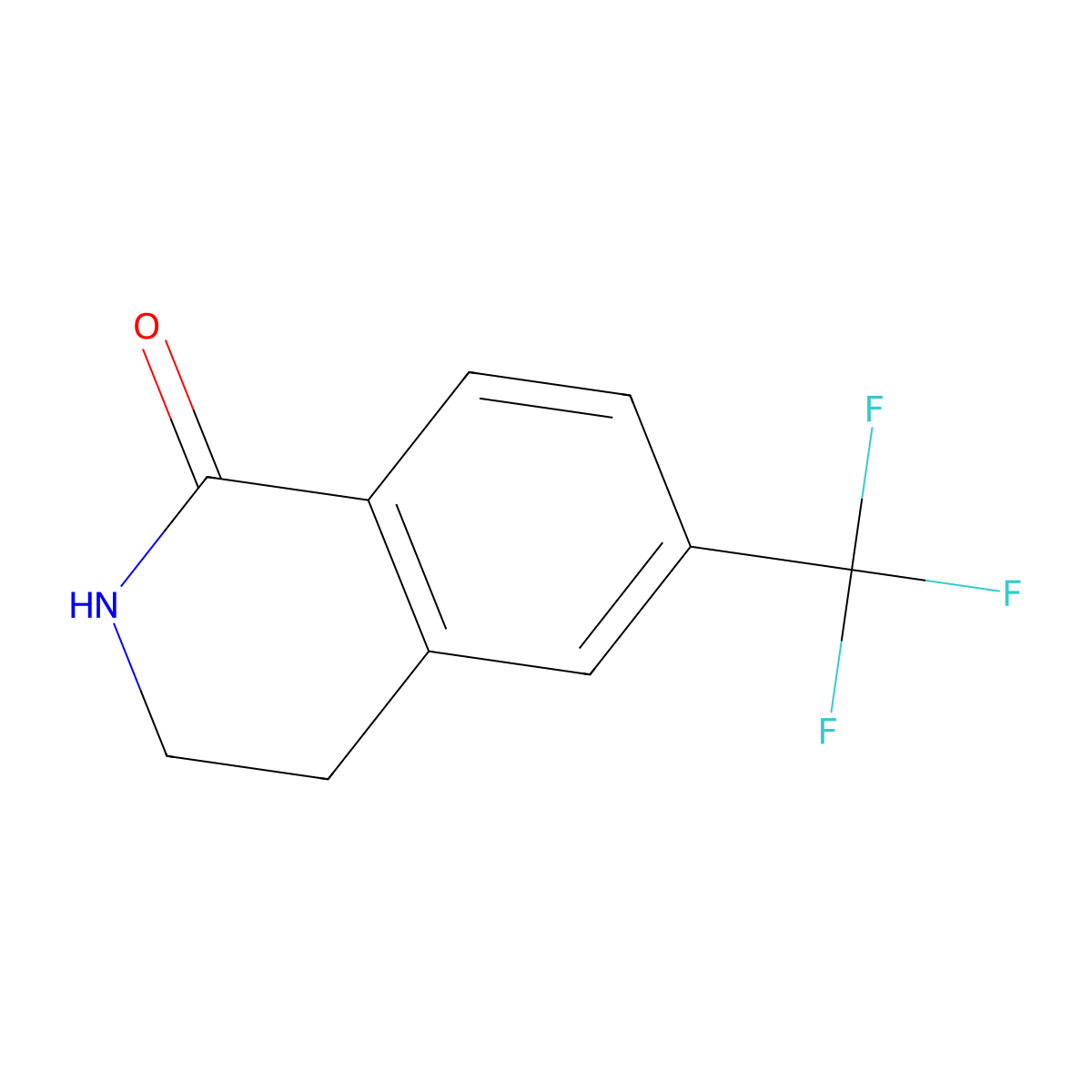 6-(Trifluoromethyl)-3,4-dihydroisoquinolin-1(2H)-one molecular structure, CAS 1365760-11-7