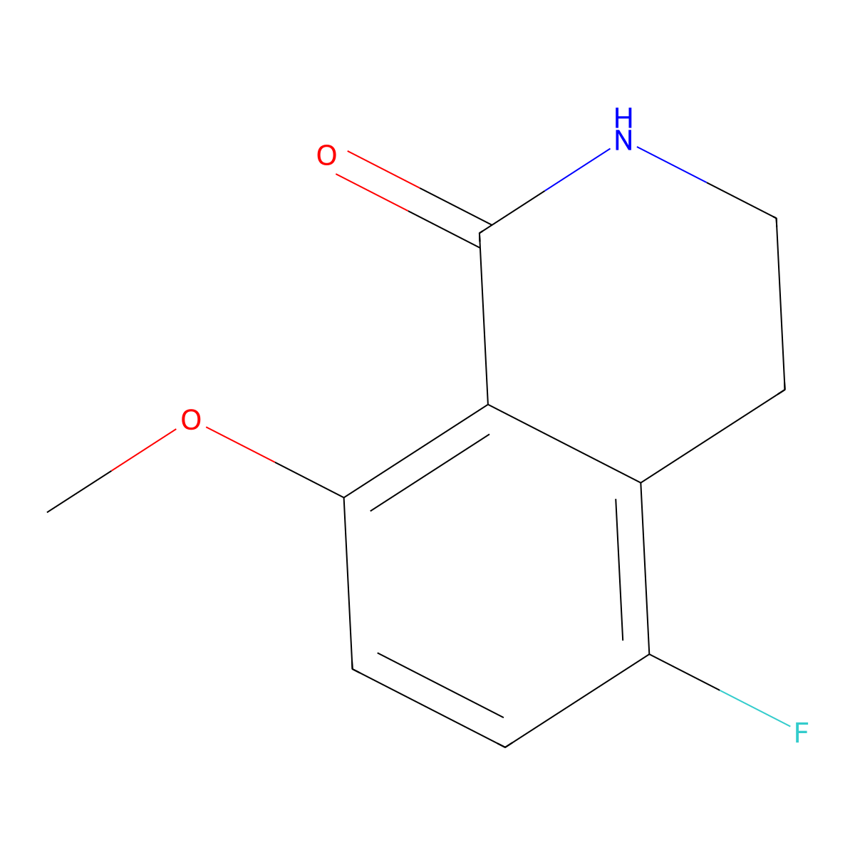 5-fluoro-8-methoxy-3,4-dihydro-2H-isoquinolin-1-one molecular structure, CAS 1365761-49-4