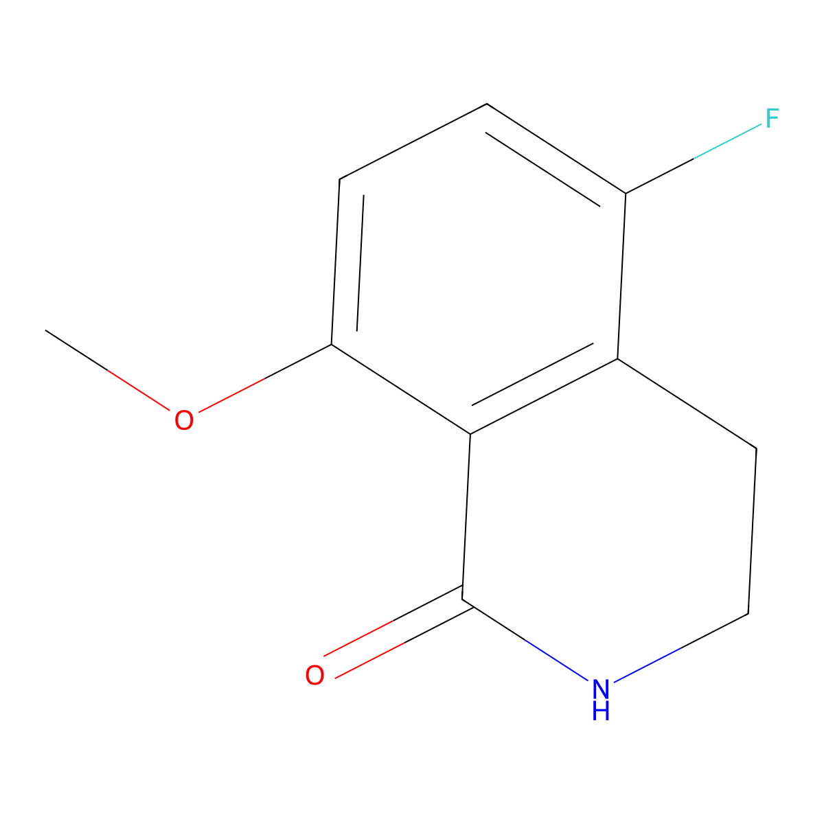 5-fluoro-8-methoxy-3,4-dihydro-2H-isoquinolin-1-one molecular structure, CAS 1365761-49-4