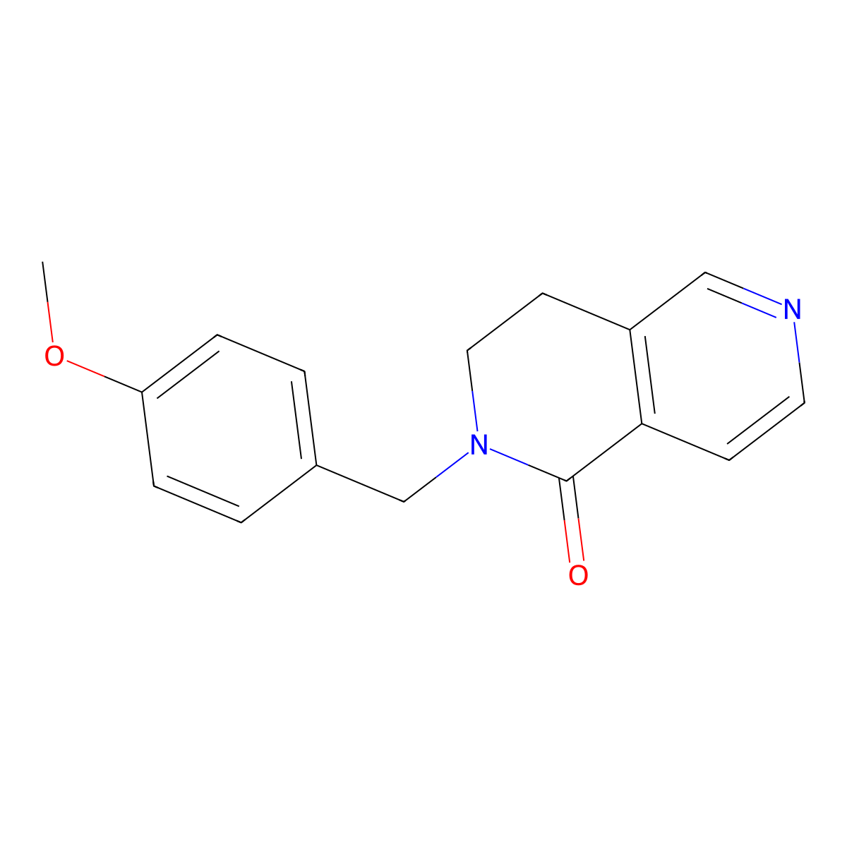 2-(4-Methoxybenzyl)-3,4-dihydro-2,6-naphthyridin-1(2H)-one molecular structure, CAS 1365762-81-7