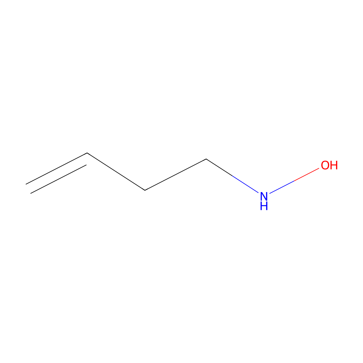 N-(but-3-en-1-yl)hydroxylamine molecular structure, CAS 136580-41-1
