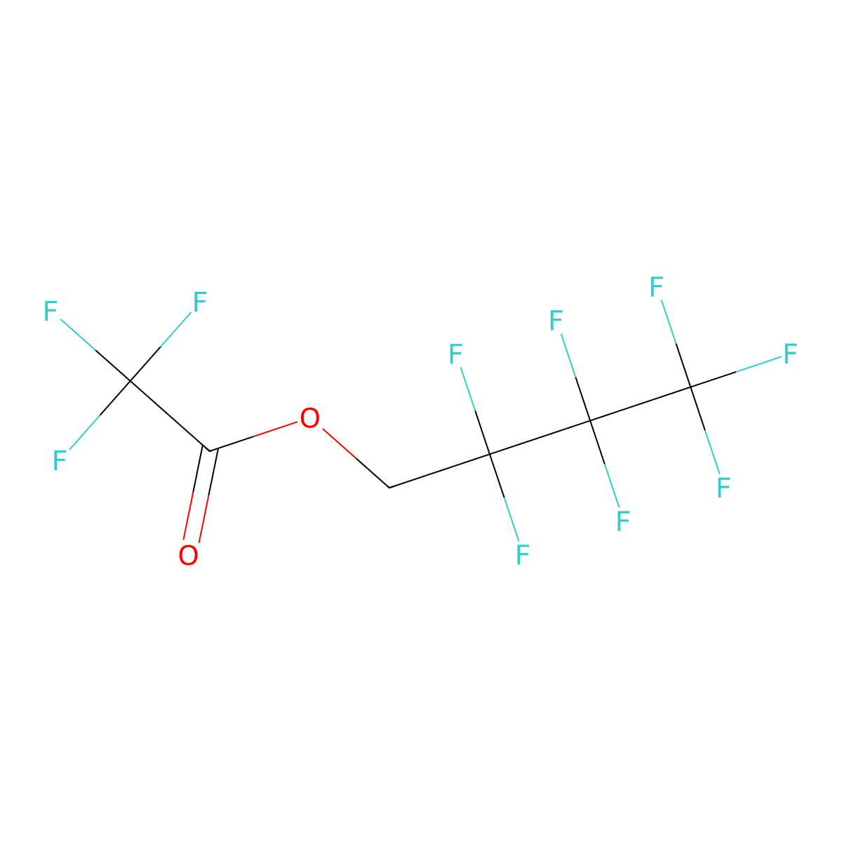 2,2,3,3,4,4,4-Heptafluorobutyl trifluoroacetate molecular structure, CAS 1365808-09-8