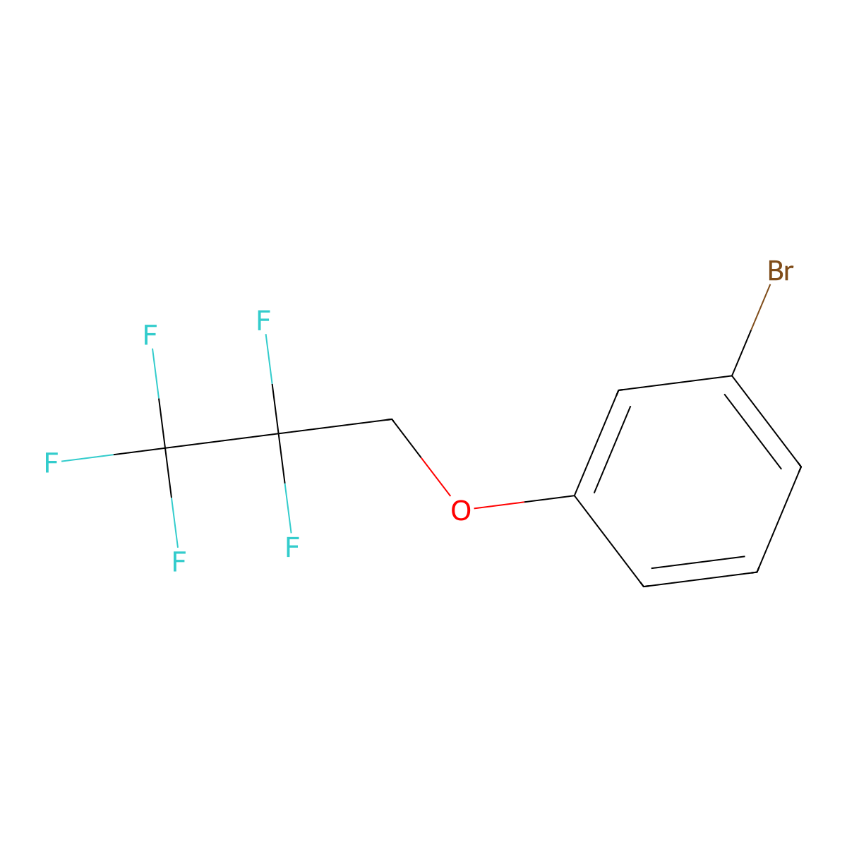 1-Bromo-3-(2,2,3,3,3-pentafluoropropoxy)benzene molecular structure, CAS 1365808-26-9