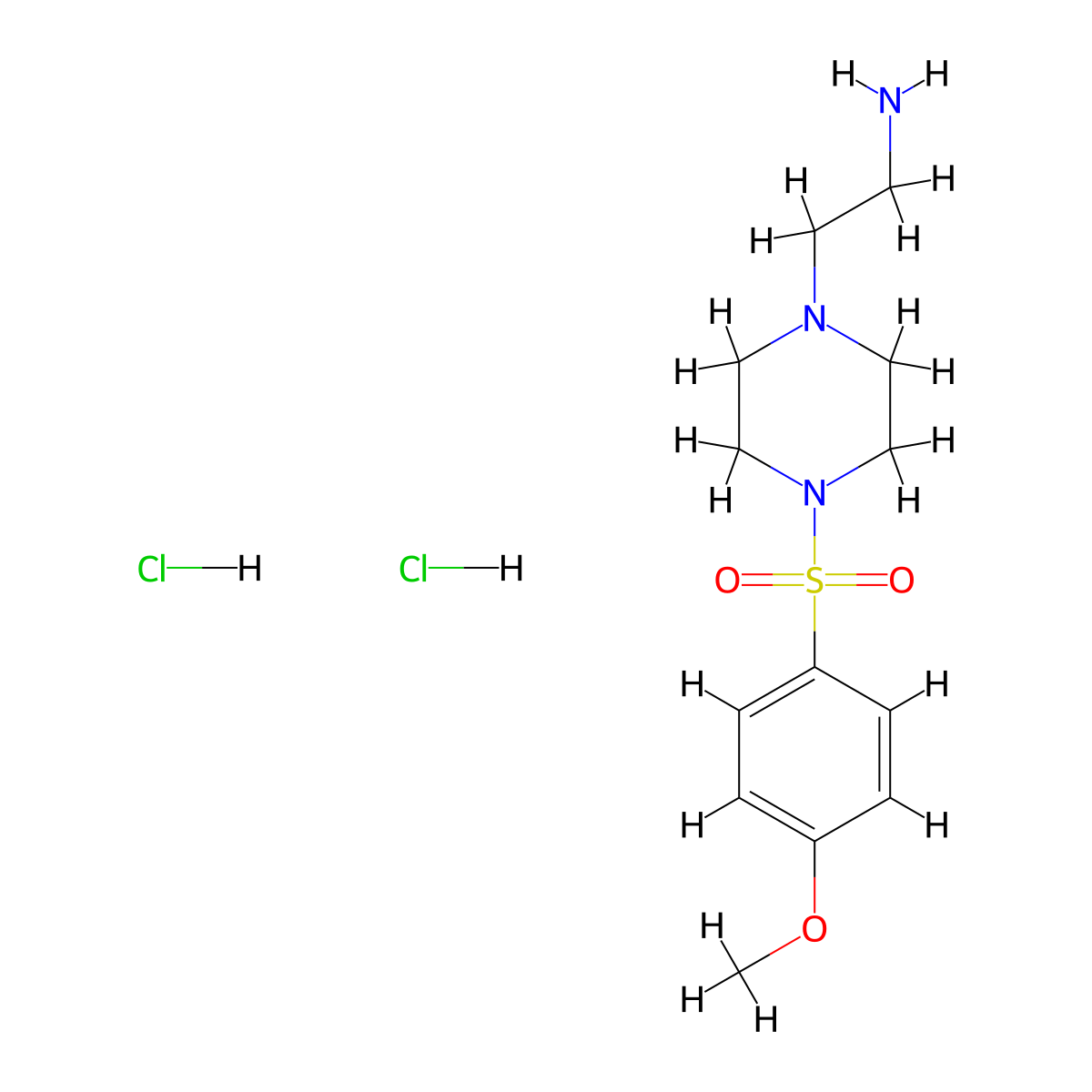 2-[4-(4-Methoxybenzenesulfonyl)piperazin-1-yl]ethan-1-amine dihydrochloride molecular structure, CAS 1365836-76-5