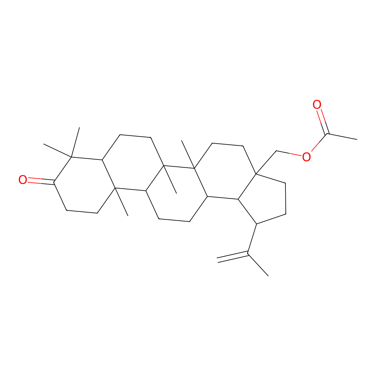 3-Oxobetulin acetate molecular structure, CAS 136587-07-0