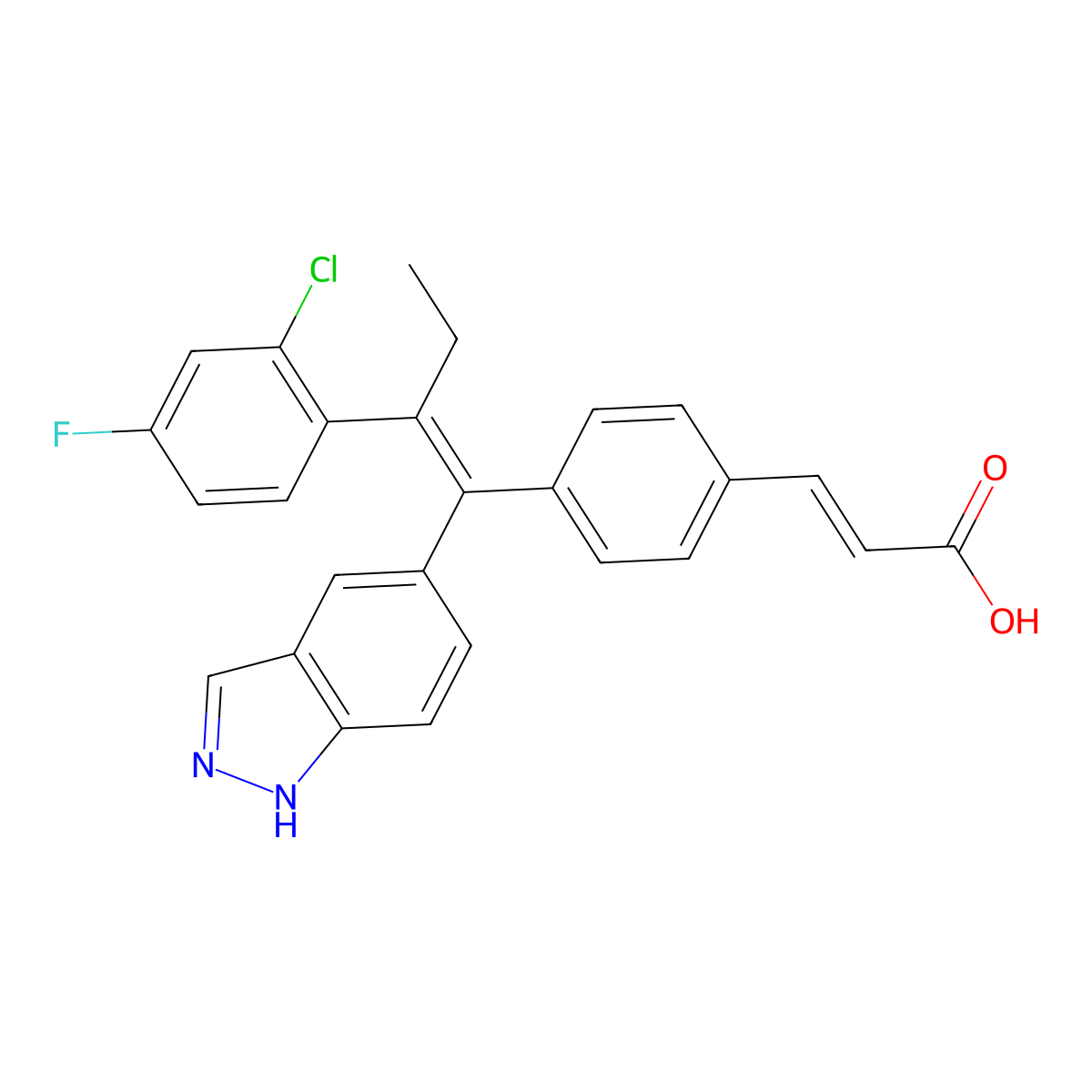 Brilanestrant molecular structure, CAS 1365888-06-7