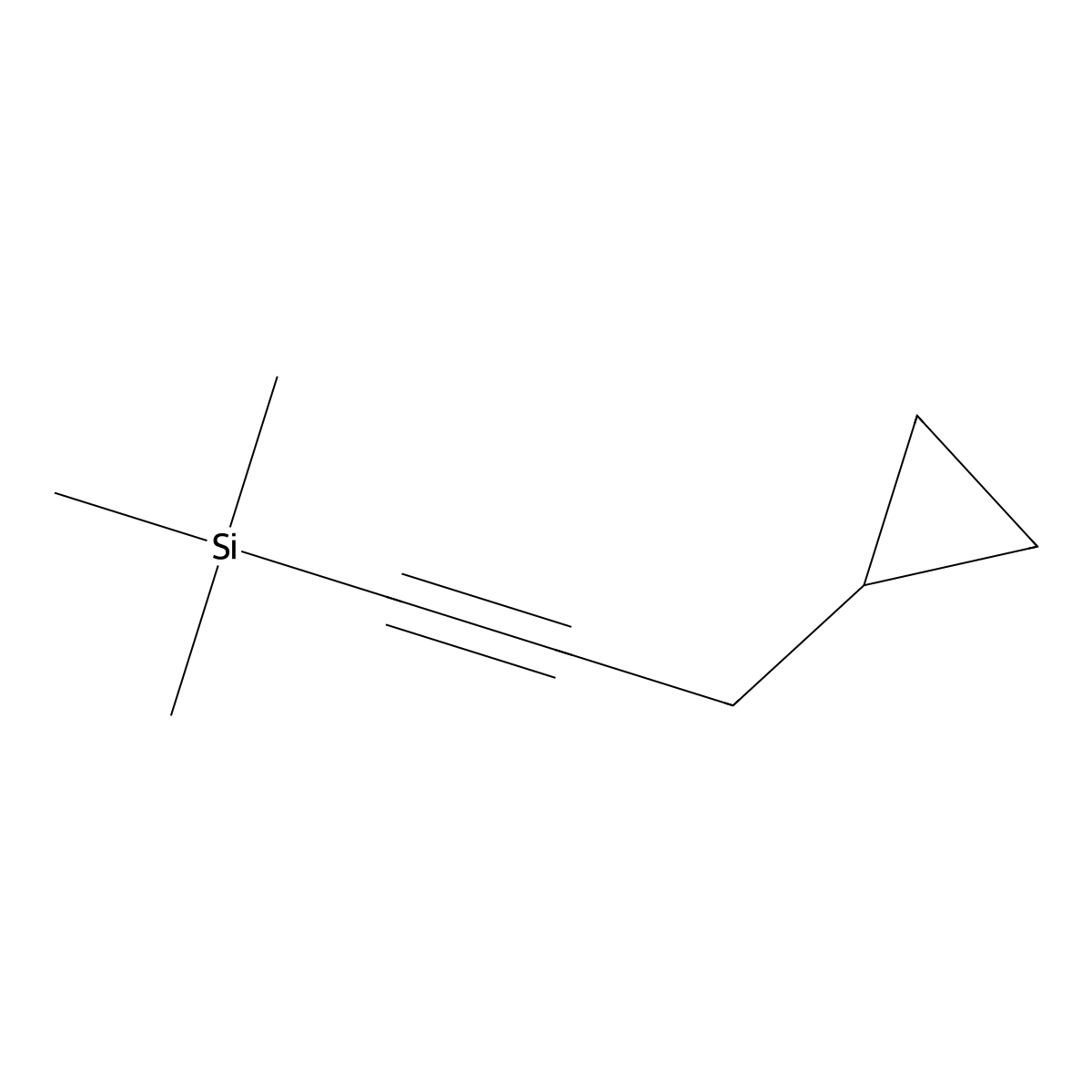 (3-Cyclopropyl-1-propyn-1-YL)trimethylsilane molecular structure, CAS 1365889-29-7