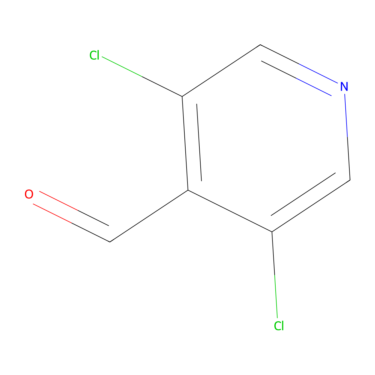 3,5-Dichloro-4-pyridinecarboxaldehyde molecular structure, CAS 136590-83-5