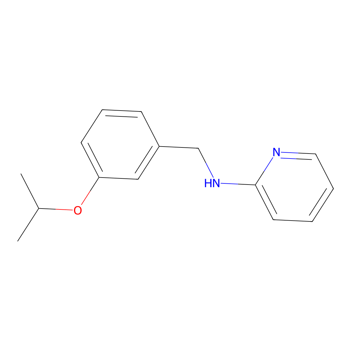 N-(3-Isopropoxybenzyl)pyridin-2-amine molecular structure, CAS 1365938-89-1