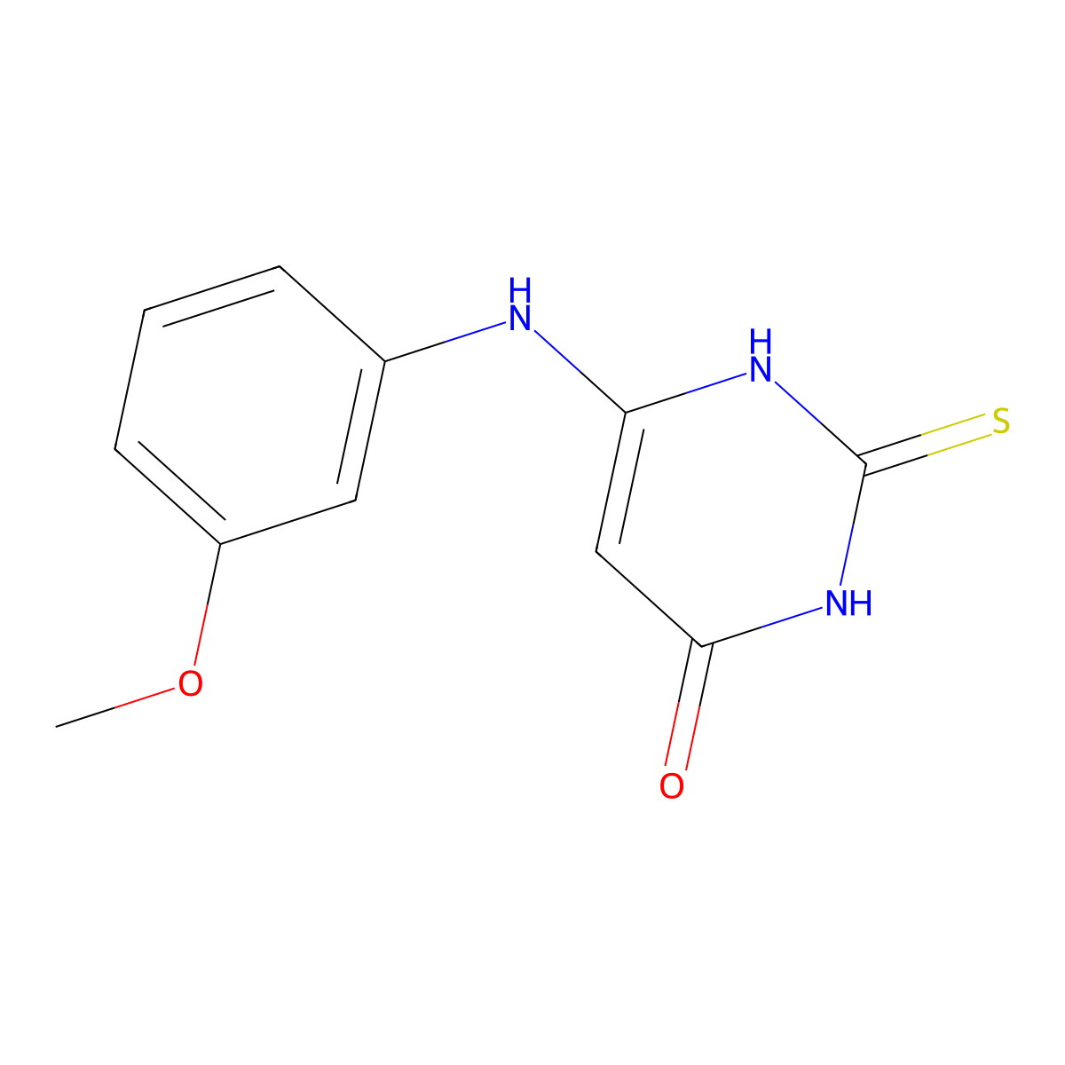 6-((3-Methoxyphenyl)amino)-2-thioxo-2,3-dihydropyrimidin-4(1H)-one molecular structure, CAS 1365938-93-7