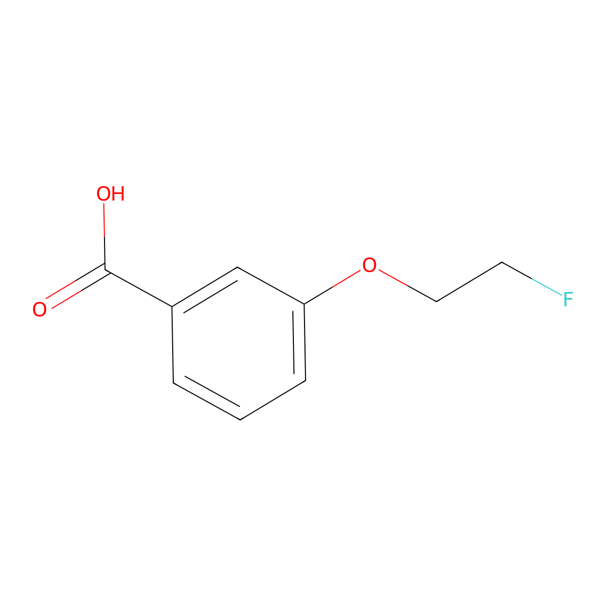 3-(2-Fluoroethoxy)benzoic acid molecular structure, CAS 1365939-11-2