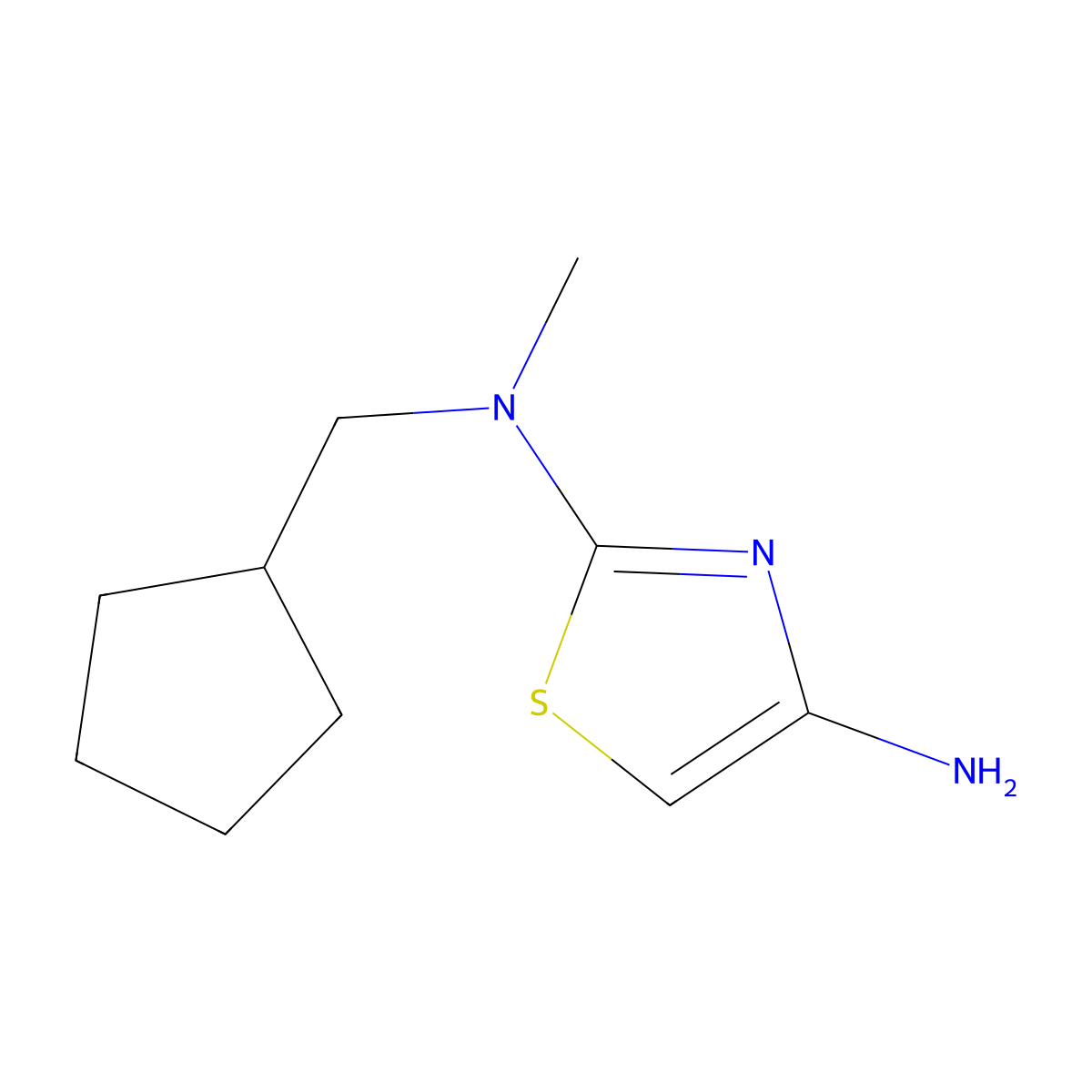 N2-(Cyclopentylmethyl)-N2-methylthiazole-2,4-diamine molecular structure, CAS 1365939-23-6