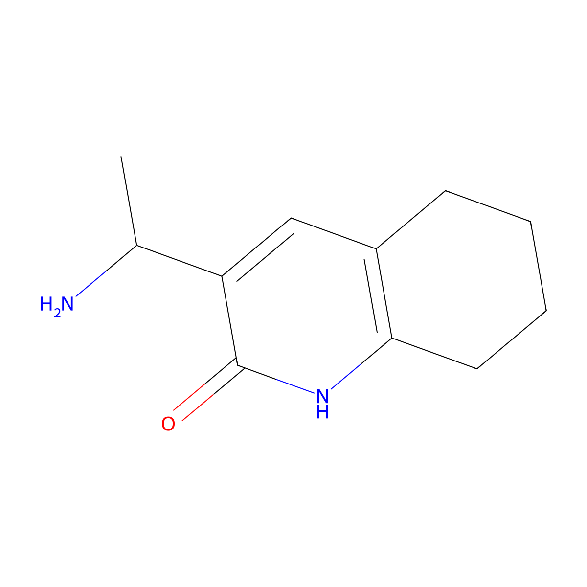 3-(1-Aminoethyl)-5,6,7,8-tetrahydroquinolin-2(1H)-one molecular structure, CAS 1365939-62-3