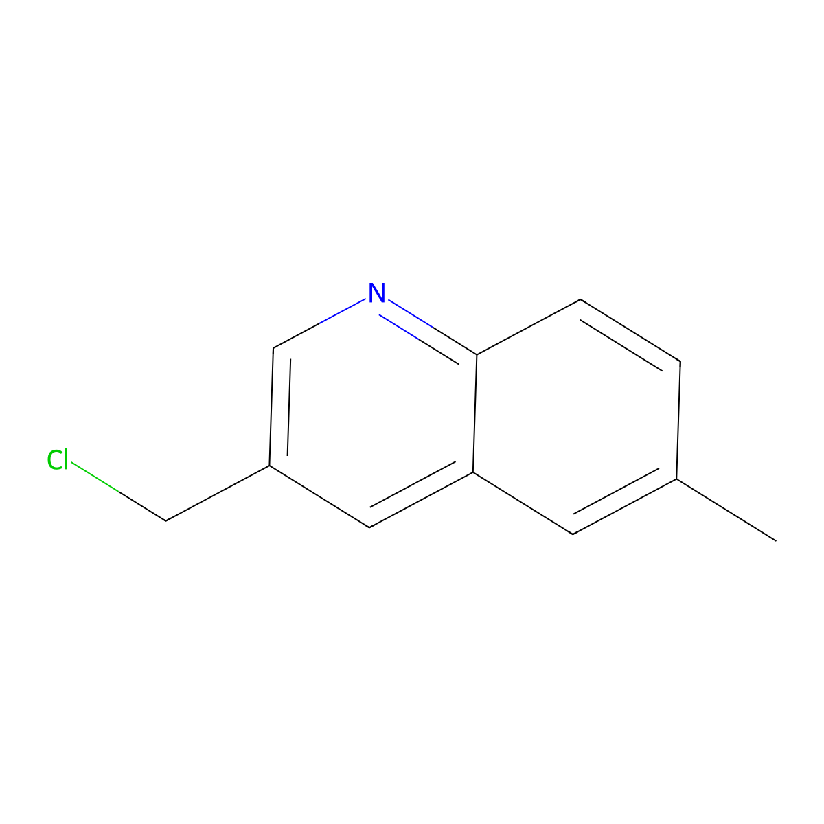 3-(Chloromethyl)-6-methylquinoline molecular structure, CAS 1365939-64-5