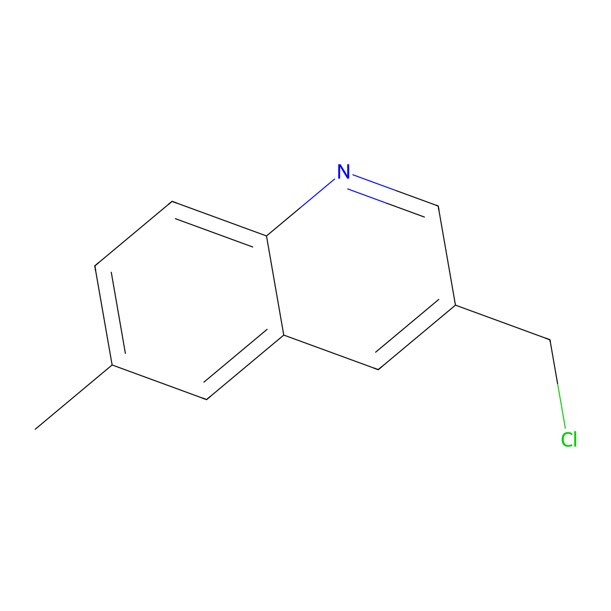 3-(Chloromethyl)-6-methylquinoline molecular structure, CAS 1365939-64-5