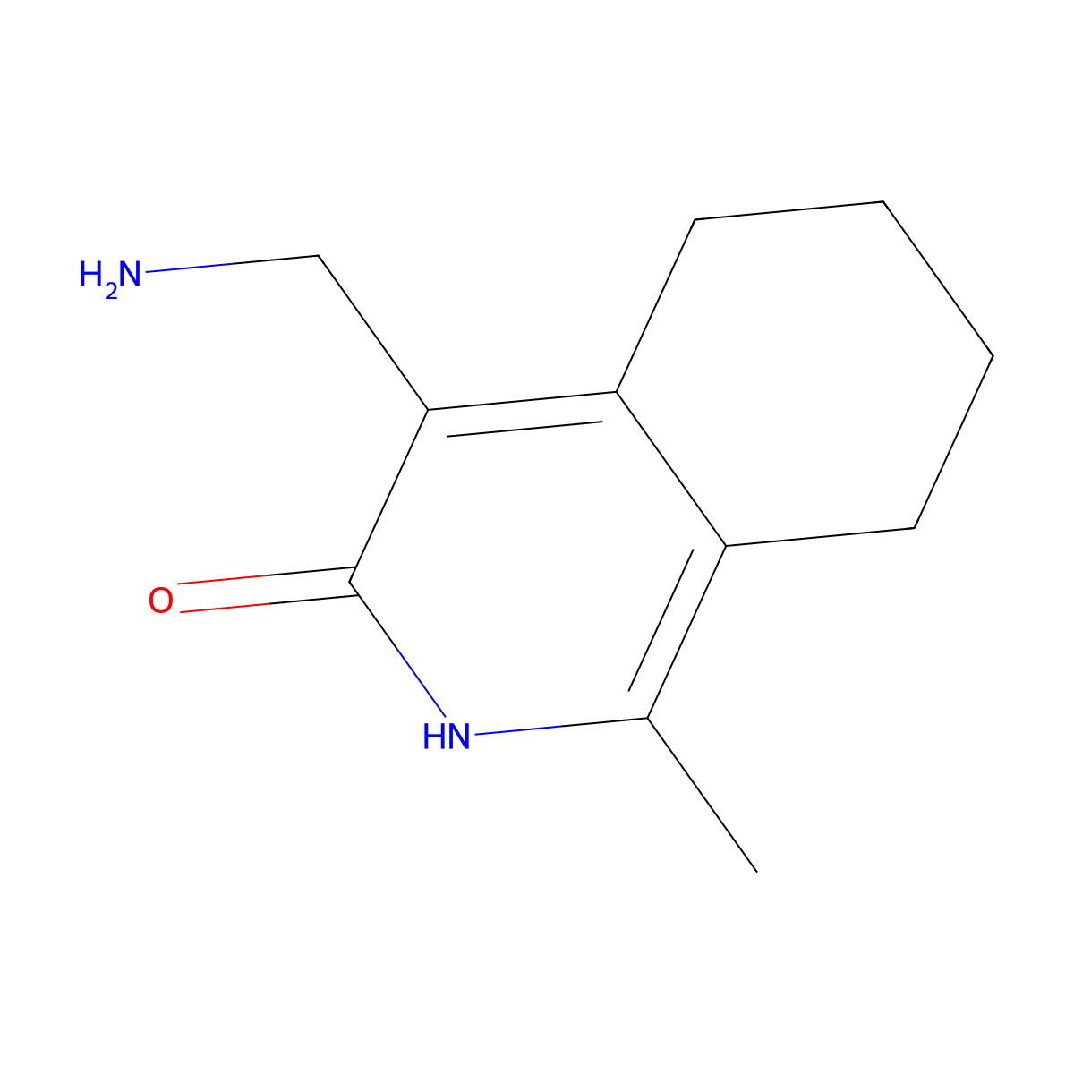 4-(Aminomethyl)-1-methyl-5,6,7,8-tetrahydroisoquinolin-3(2H)-one molecular structure, CAS 1365939-72-5