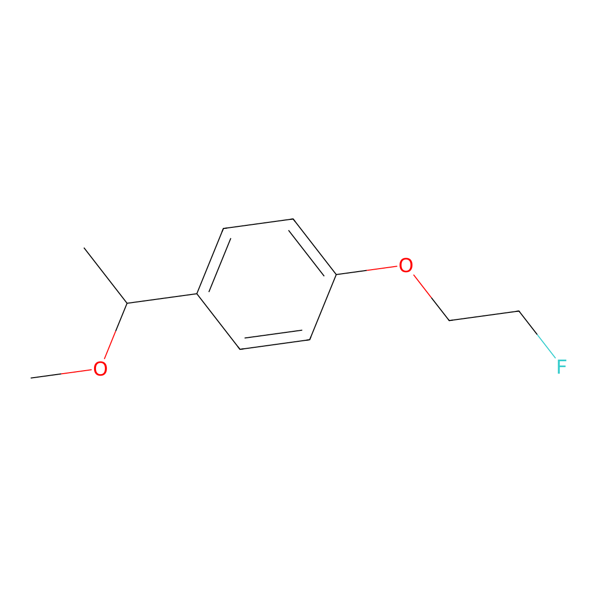 1-(2-Fluoroethoxy)-4-(1-methoxyethyl)benzene molecular structure, CAS 1365940-71-1