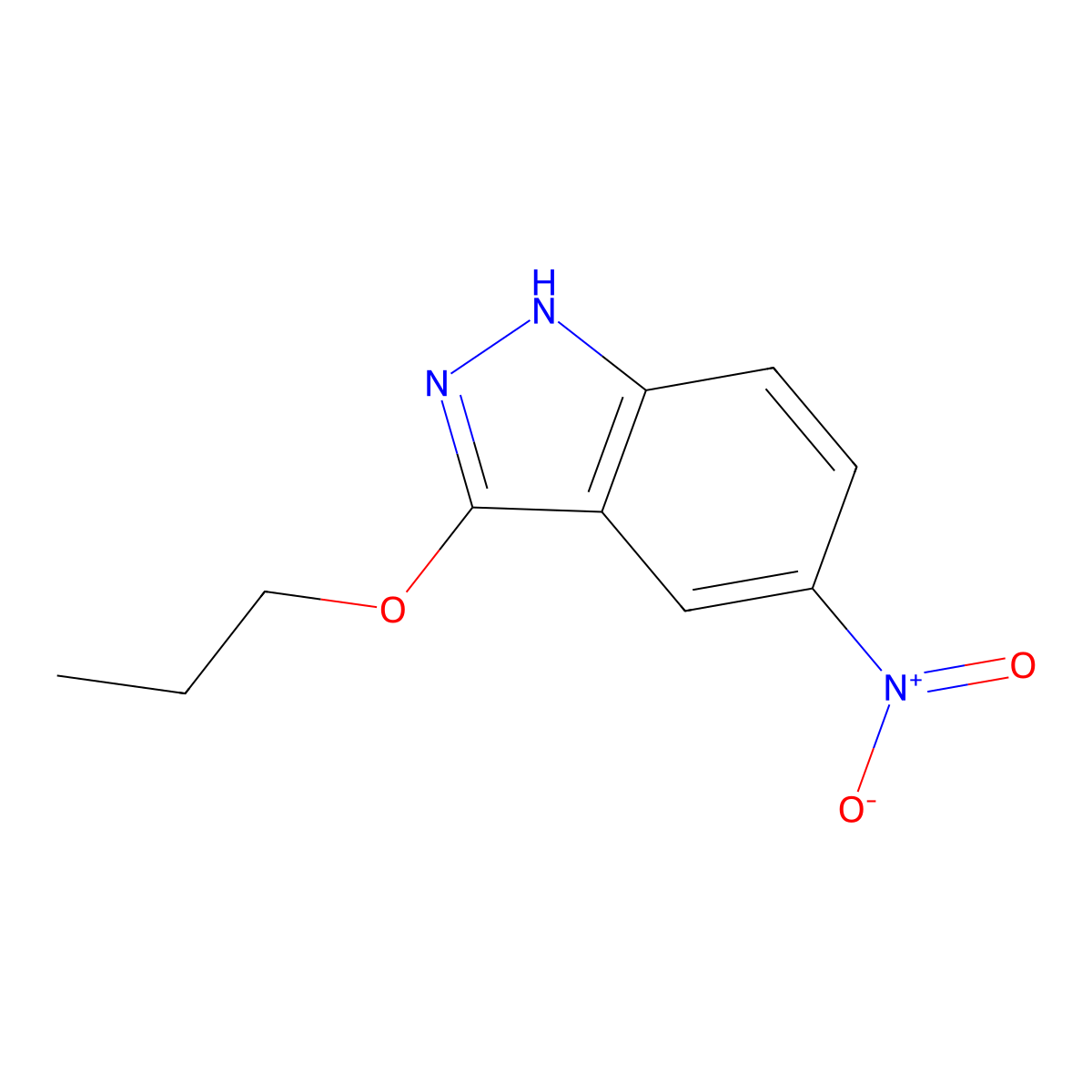 5-Nitro-3-propoxy-1H-indazole molecular structure, CAS 1365940-82-4