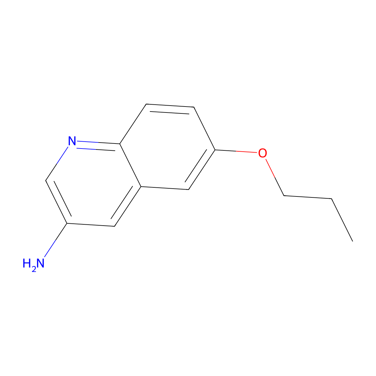 6-Propoxyquinolin-3-amine molecular structure, CAS 1365961-67-6