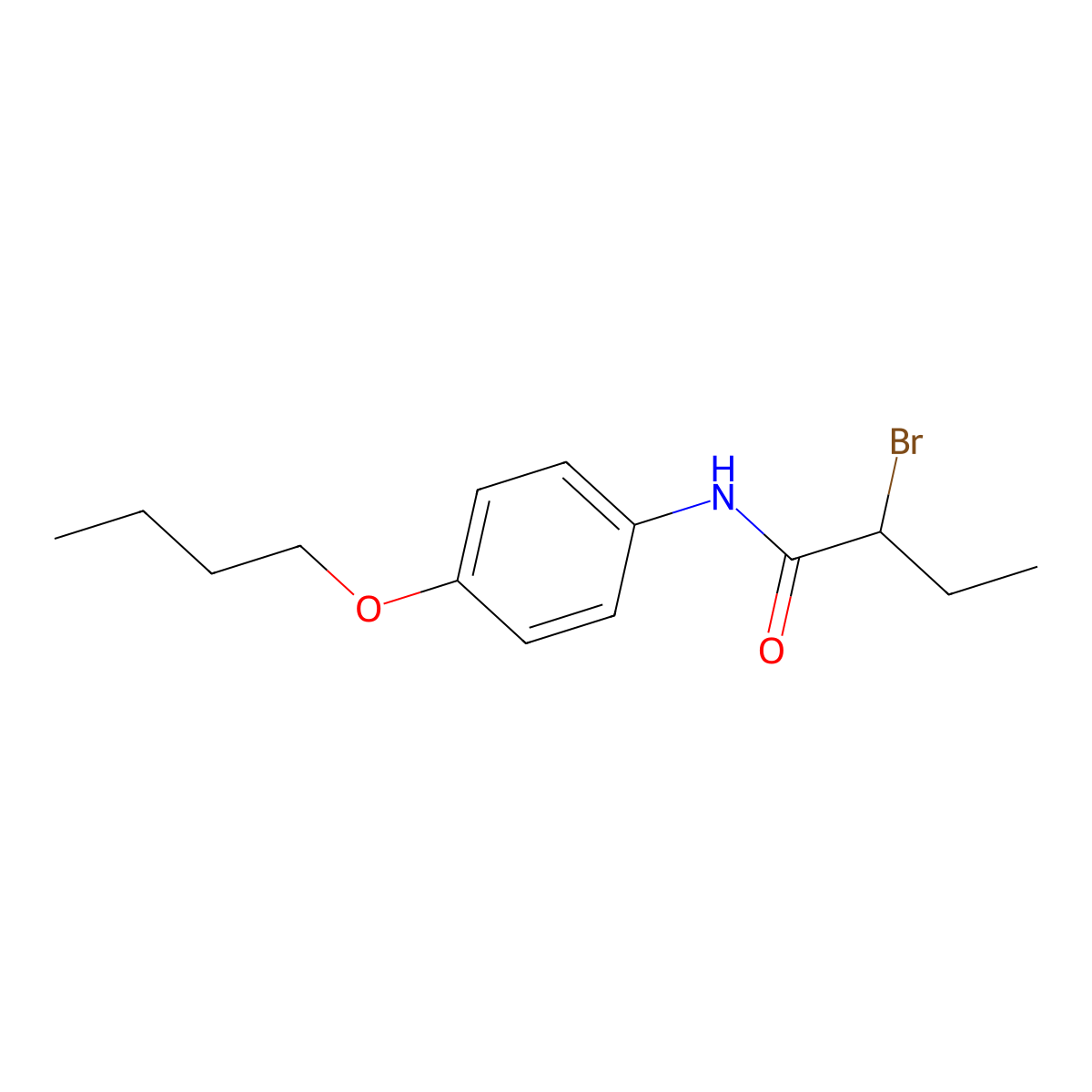 2-Bromo-N-(4-butoxyphenyl)butanamide molecular structure, CAS 1365963-21-8
