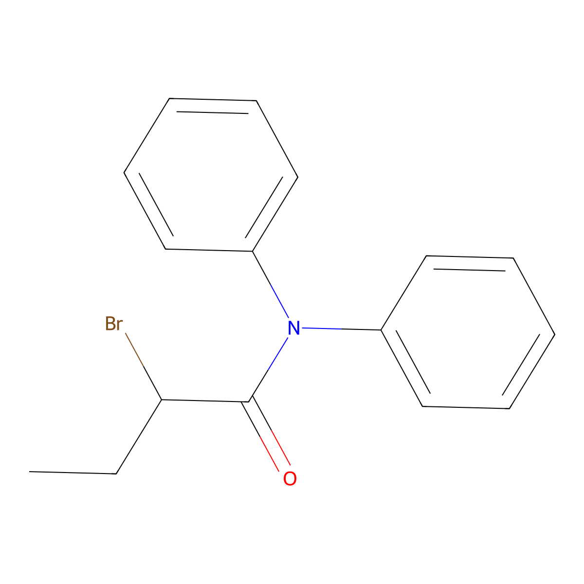 2-Bromo-N,N-diphenylbutanamide molecular structure, CAS 1365963-34-3