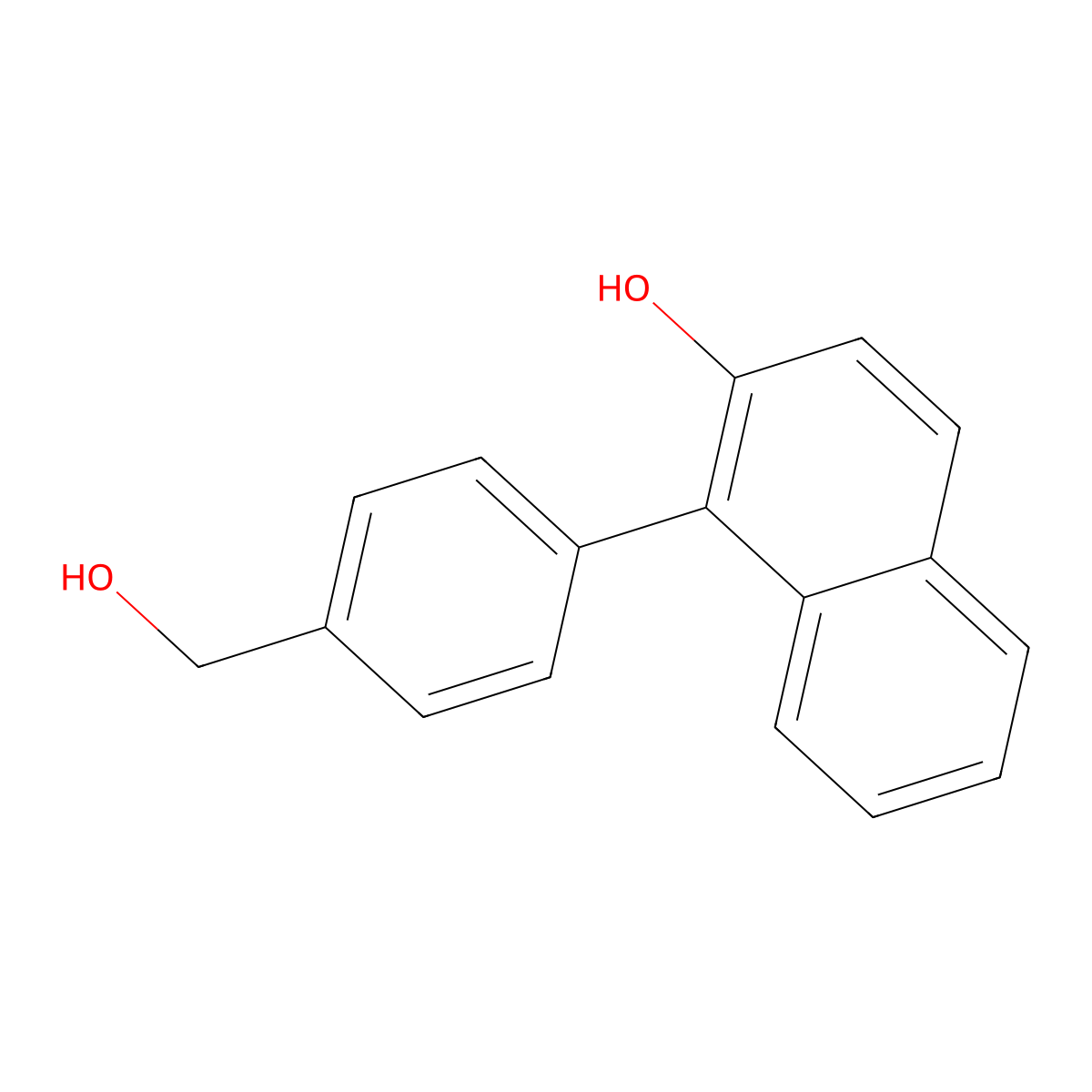 1-(4-(Hydroxymethyl)phenyl)naphthalen-2-ol molecular structure, CAS 1365968-64-4