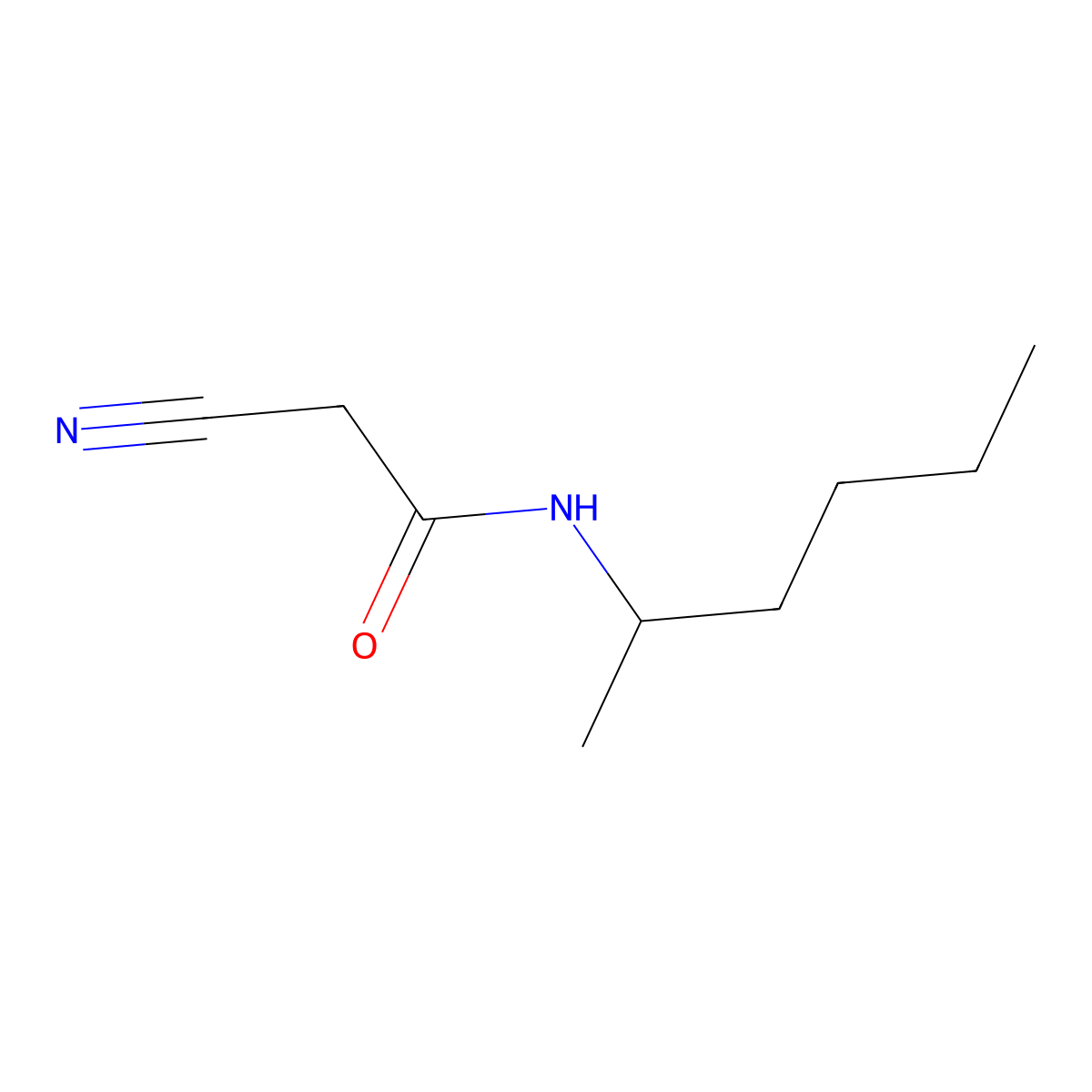 2-Cyano-N-(hexan-2-yl)acetamide molecular structure, CAS 1365969-68-1