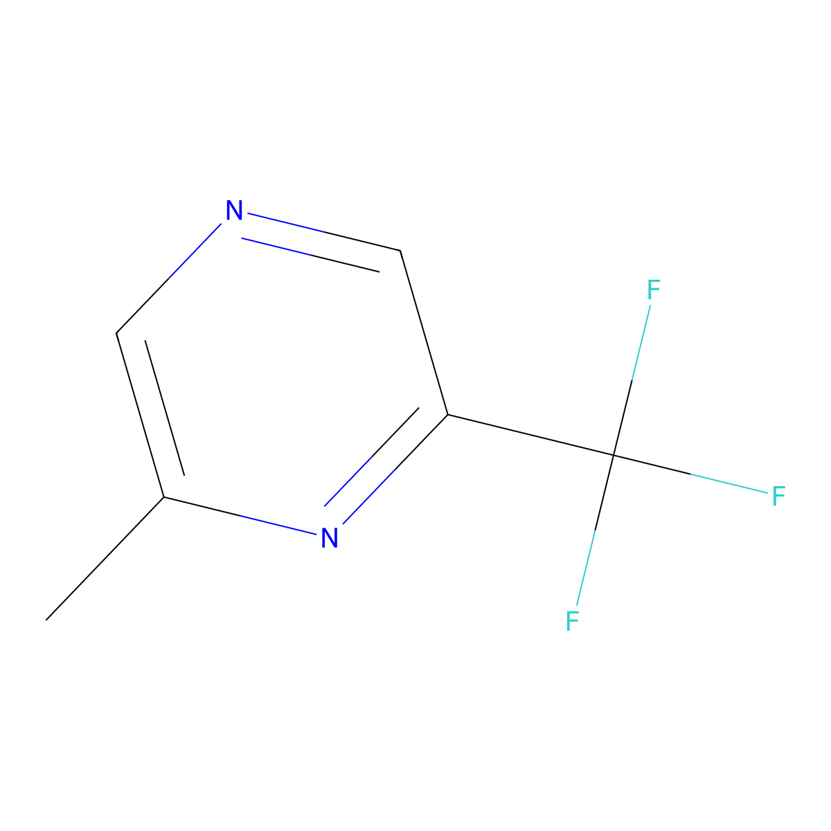 2-Methyl-6-trifluoromethylpyrazine molecular structure, CAS 1365969-79-4