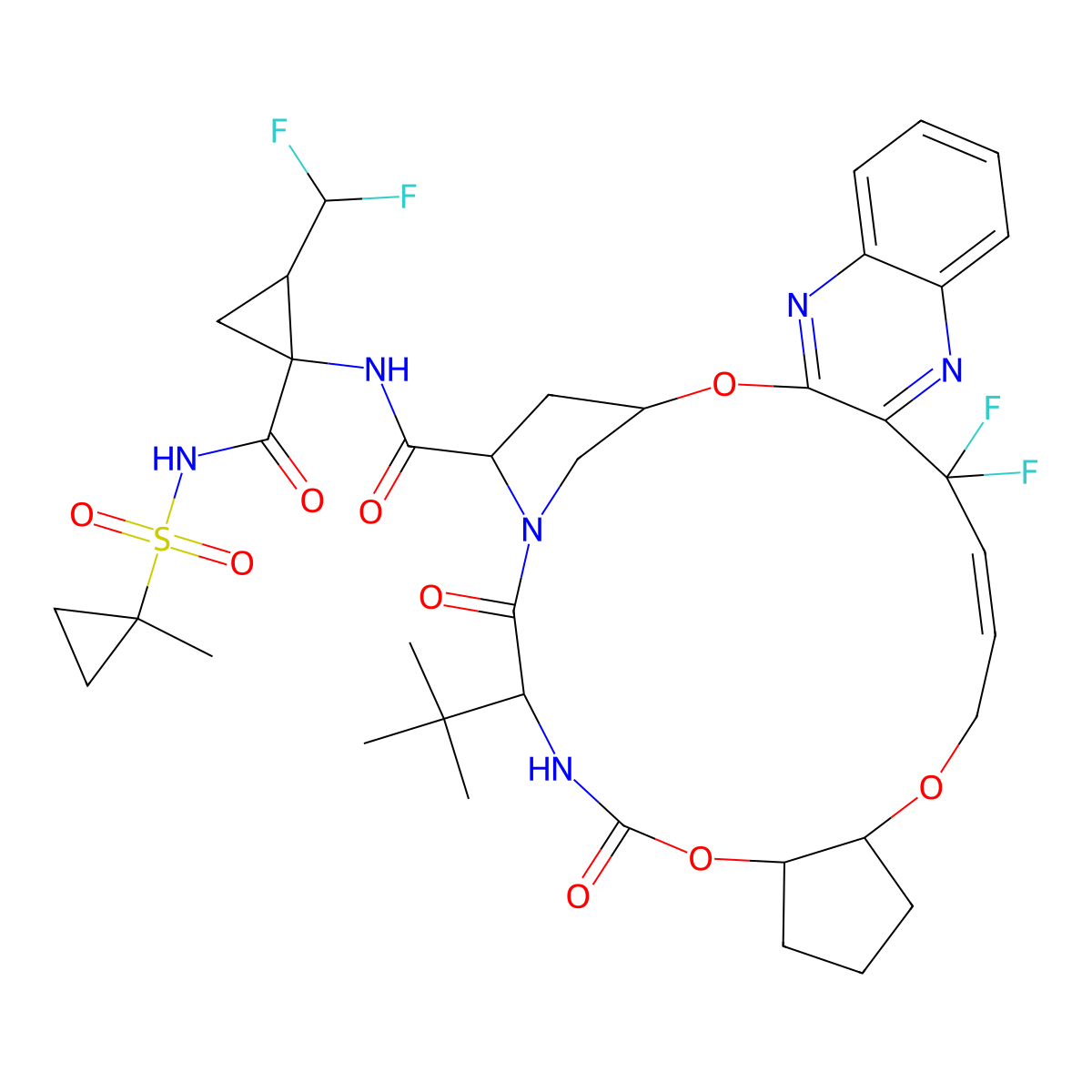 C38H46F4N6O9S molecular structure, CAS 1365970-03-1